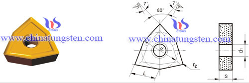 可转位硬质合金刀片类型 W WNMG-V