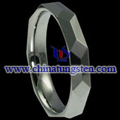 tungsten faceted rings